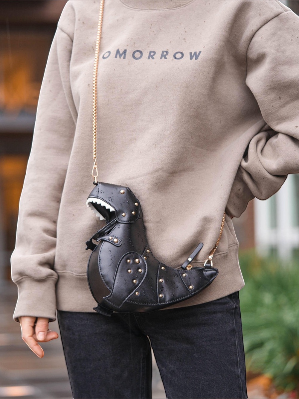 Novelty Dinosaur Crossbody Bag - Picture 2 of 9